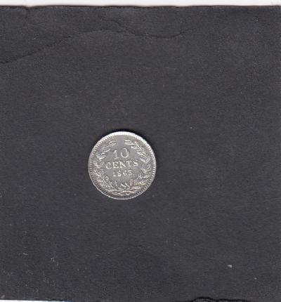 Beschrijving: 10 Cent WILLEM III